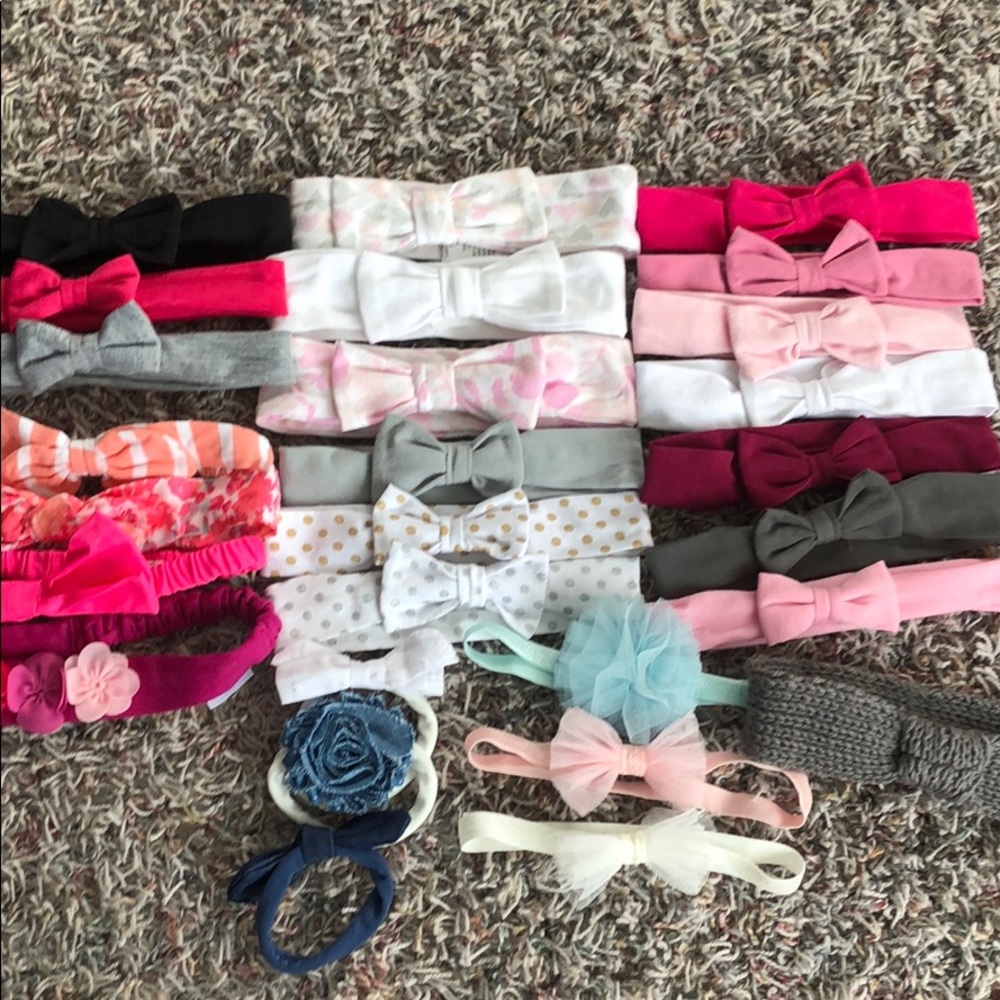 Baby girl hair bow lot
